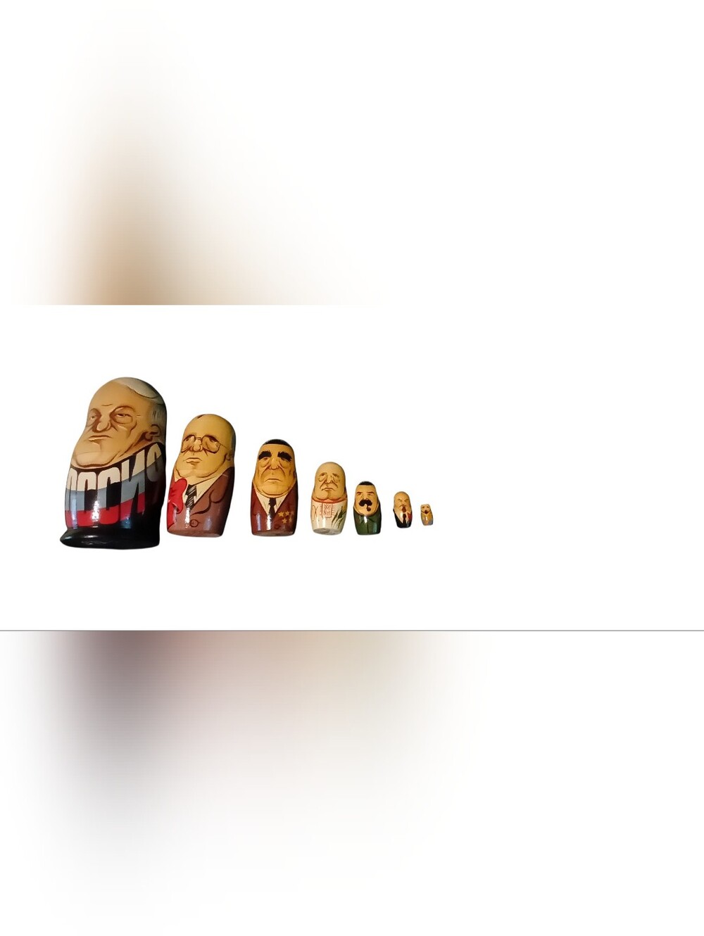 Hand-Painted Russian Nesting Dolls Set - Multicolor